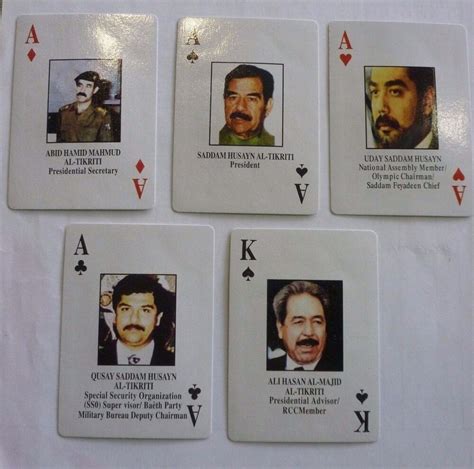 most-wanted iraqi playing cards value|Iraq War: 'Most wanted' playing cards .